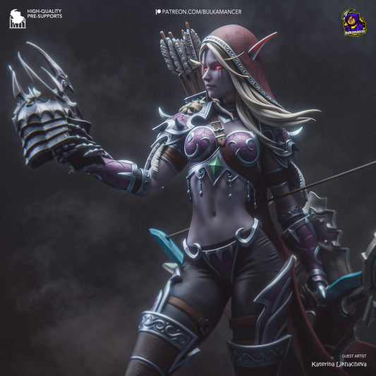 Frozen Undead Archer Queen | Resin Garage Kit | Dark Fantasy | Unpainted Figure