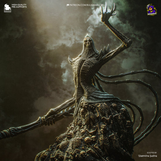 Dark Fantasy Bone Queen | Resin Garage Kit | Unpainted Figure