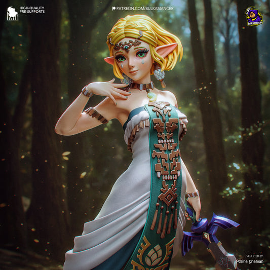Golden-Haired Elven Relic Bearer