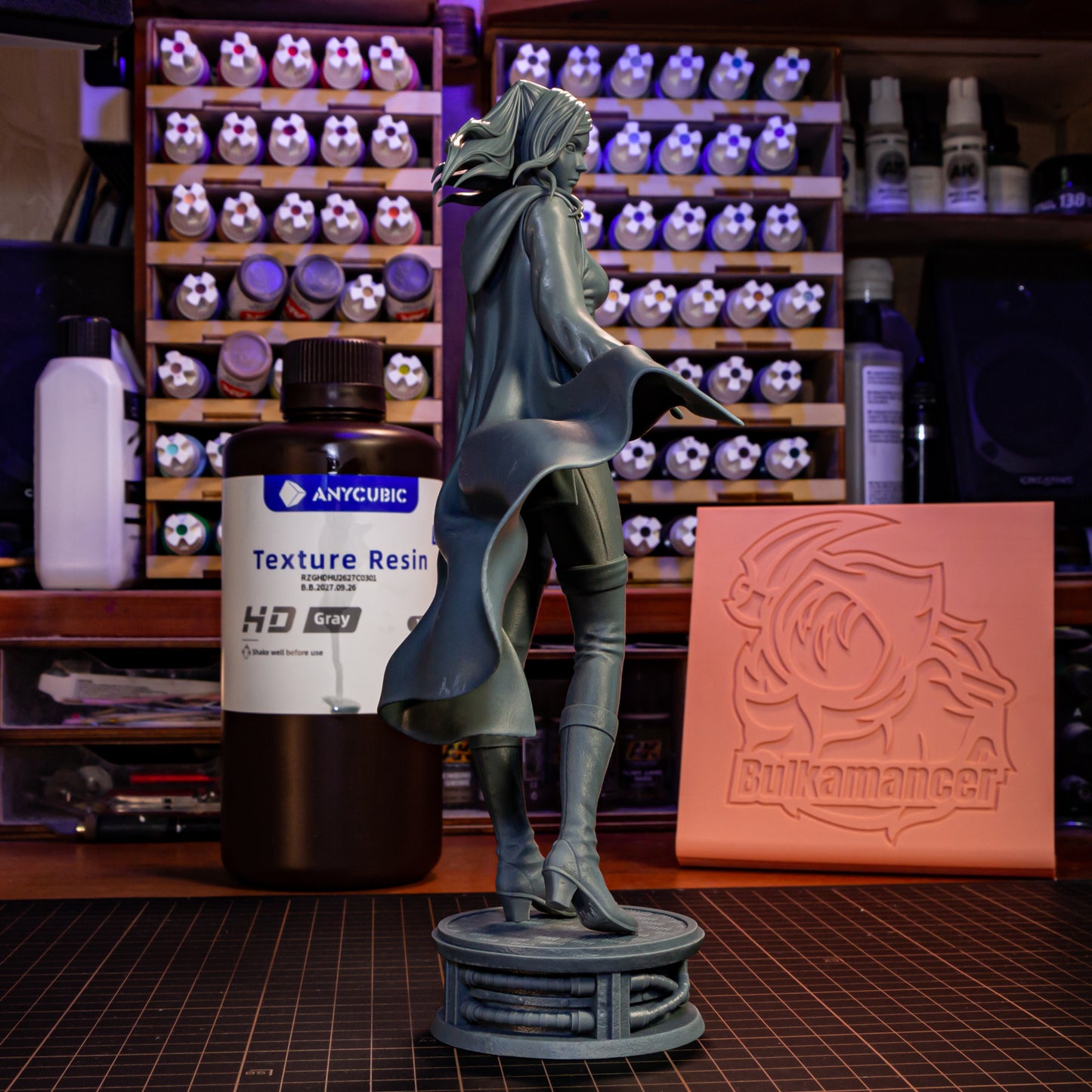 Dark-Haired Gothic Coat Heroine