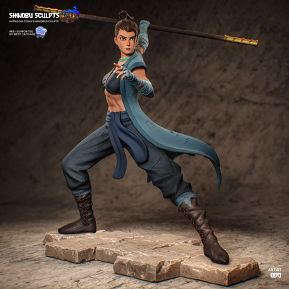 Cobalt Staff-Wielding Monk